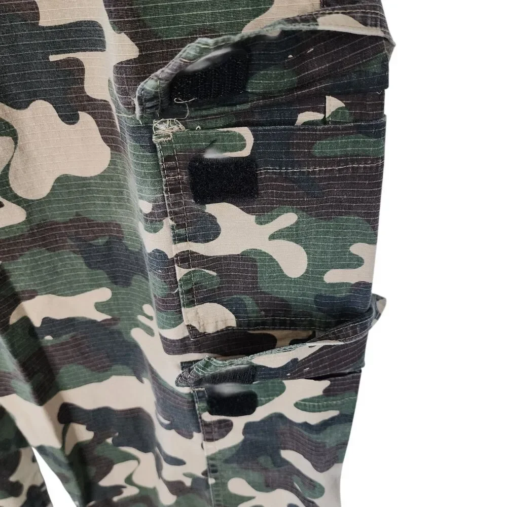 Dogg Supply by Snoop Dogg Mens XL Camo Cargo Pants Ripstop Stretch Elastic Waist - Picture 5 of 16